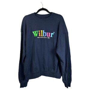 Wilbur Soot 96" Version 1.2 Navy Puff Print Crewneck Limited Drop Unisex Medium